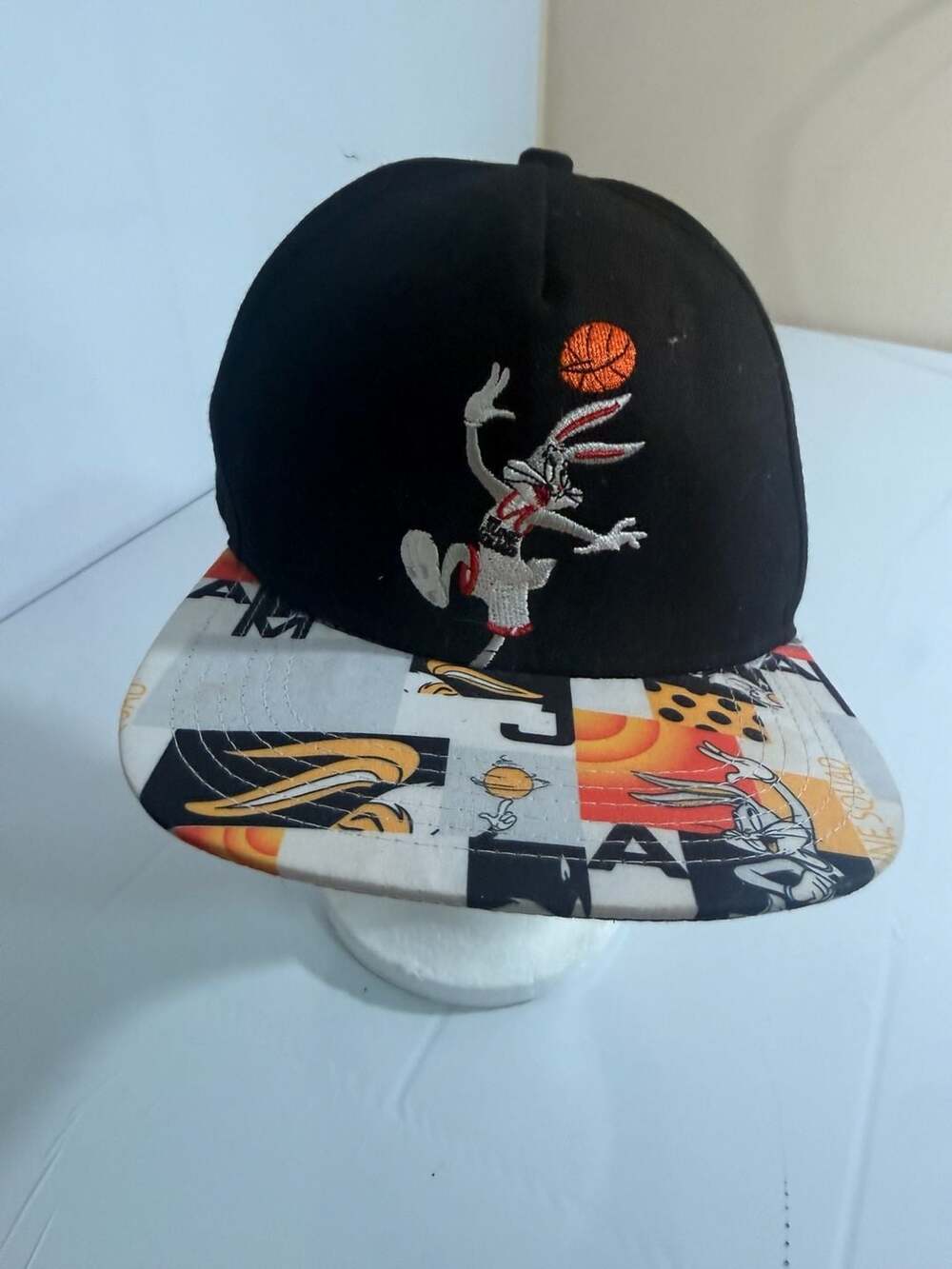 Space Jam A New Legacy Bugs Bunny Slam Dunk Black Snapback Hat